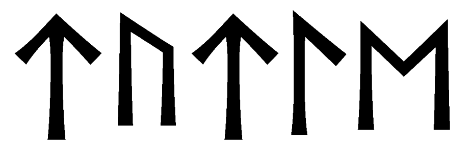 tutle - Напиши имя  TUTLE рунами  - ᛏᚢᛏᛚᛖ - Значение и характер имени  TUTLE - 