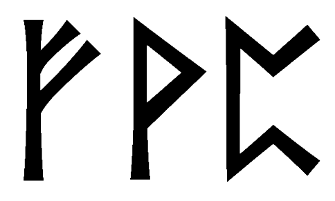 fvp - Напиши имя FVP рунами - ᚠᛈ - Значение и характер имени FVP -