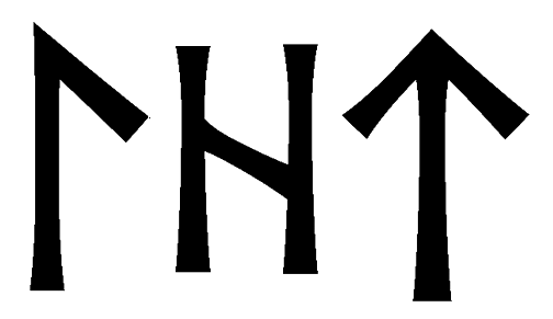 lht - Напиши имя  LHT рунами  - ᛚᚺᛏ - Значение и характер имени  LHT -