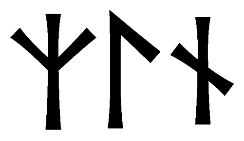 zln - Напиши имя  ZLN рунами  - ᛉᛚᚾ - Значение и характер имени  ZLN - 