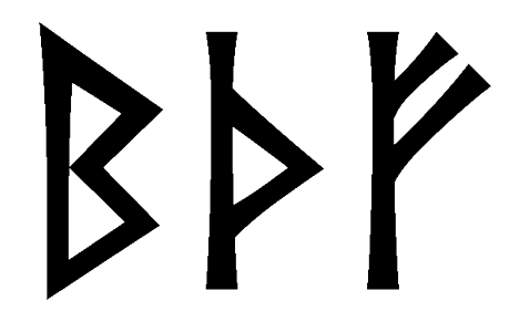 bthf - Напиши имя  BTHF рунами  - ᛒᛏᚺᚠ - Значение и характер имени  BTHF - 