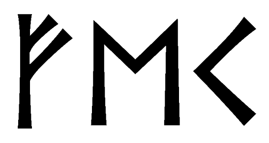 fek - Напиши имя  FEK рунами  - ᚠᛖᚲ - Значение и характер имени  FEK - 