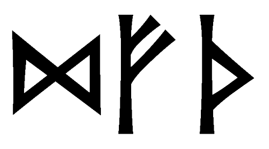 dfth - Напиши имя  DFTH рунами  - ᛞᚠᛏᚺ - Значение и характер имени  DFTH - 