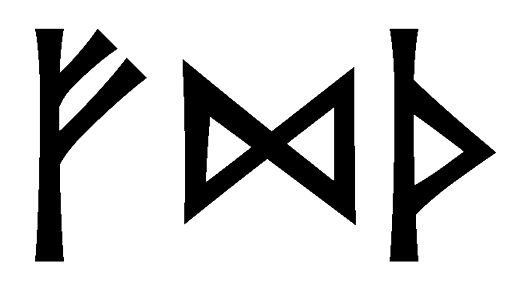 fdth - Напиши имя  FDTH рунами  - ᚠᛞᛏᚺ - Значение и характер имени  FDTH - 