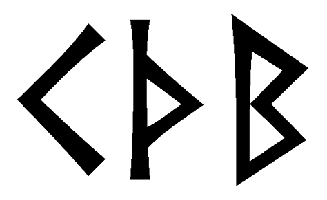 kthb - Напиши имя  KTHB рунами  - ᚲᛏᚺᛒ - Значение и характер имени  KTHB - 
