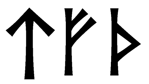 tfth - Напиши имя  TFTH рунами  - ᛏᚠᛏᚺ - Значение и характер имени  TFTH - 
