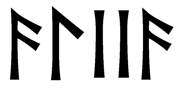 aliia - Напиши имя  ALIIA рунами  - ᚨᛚᛁᛁᚨ - Значение и характер имени  ALIIA - 
