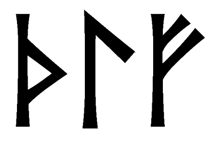 thlf - Напиши имя  THLF рунами  - ᛏᚺᛚᚠ - Значение и характер имени  THLF - 