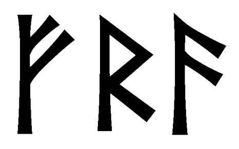 fra - Напиши имя  FRA рунами  - ᚠᚱ - Значение и характер имени  FRA - 