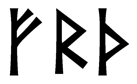frth - Напиши имя  FRTH рунами  - ᚠᚱᛏᚺ - Значение и характер имени  FRTH - 