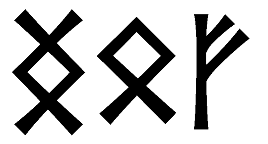 ngof - Напиши имя  NGOF рунами  - ᚾᚷᛟᚠ - Значение и характер имени  NGOF - 