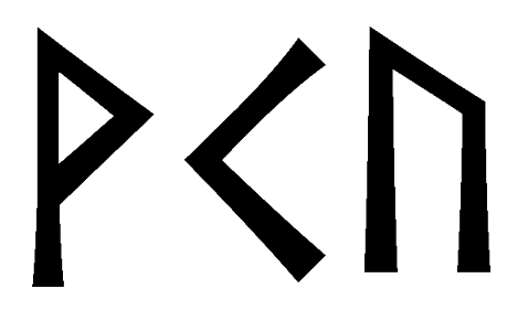 vku - Напиши имя  VKU рунами  - ᚲᚢ - Значение и характер имени  VKU - 