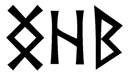 nghb - Напиши имя  NGHB рунами  - ᚾᚷᚺᛒ - Значение и характер имени  NGHB - 