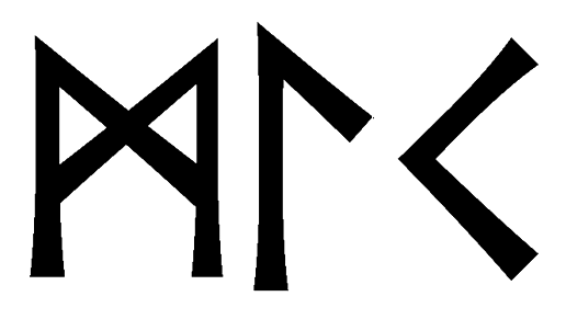 mlk - Напиши имя  MLK рунами  - ᛗᛚᚲ - Значение и характер имени  MLK - 