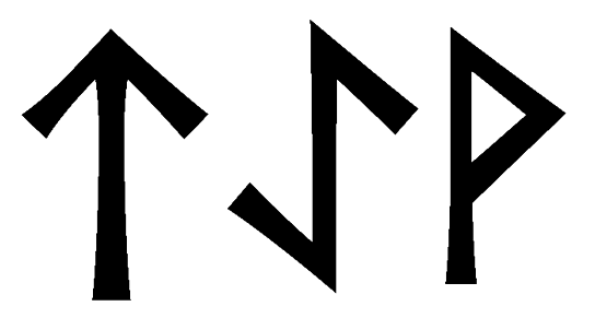 taev - Напиши имя TAEV рунами - ᛏᚨᛖ - Значение и характер имени TAEV -