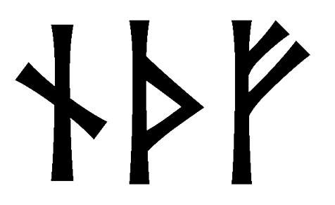 nthf - Напиши имя  NTHF рунами  - ᚾᛏᚺᚠ - Значение и характер имени  NTHF - 