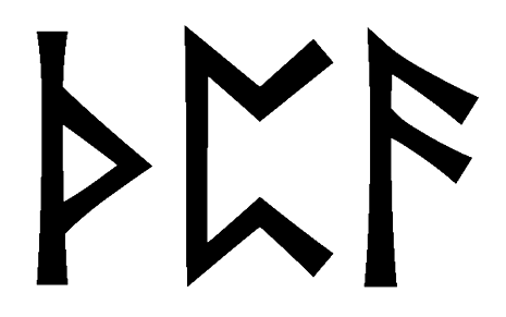 thpa - Напиши имя  THPA рунами  - ᛏᚺᛈᚨ - Значение и характер имени  THPA - 