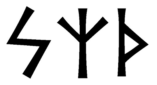 szth - Напиши имя  SZTH рунами  - ᛋᛉᛏᚺ - Значение и характер имени  SZTH - 