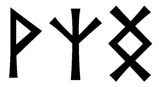 vzng - Напиши имя  VZNG рунами  - ᛉᚾᚷ - Значение и характер имени  VZNG - 