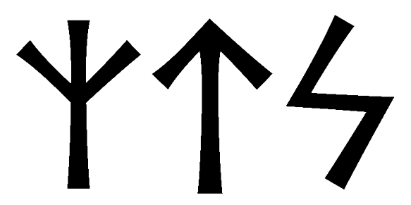 zts - Напиши имя  ZTS рунами  - ᛉᛏᛋ - Значение и характер имени  ZTS - 