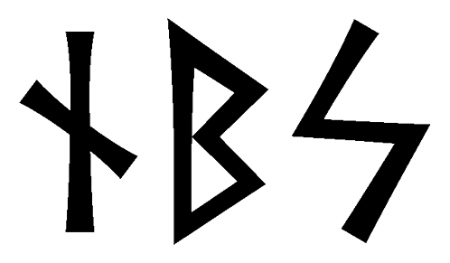 nbs - Напиши имя  NBS рунами  - ᚾᛒᛋ - Значение и характер имени  NBS - 