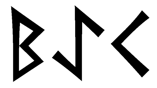 baek - Напиши имя  BAEK рунами  - ᛒᚨᛖᚲ - Значение и характер имени  BAEK - 