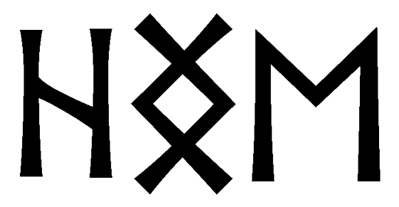 hnge - Напиши имя  HNGE рунами  - ᚺᚾᚷᛖ - Значение и характер имени  HNGE - 