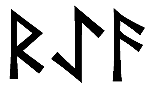 raea - Напиши имя  RAEA рунами  - ᚱᚨᛖᚨ - Значение и характер имени  RAEA - 