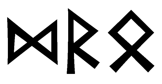 dro - Напиши имя  DRO рунами  - ᛞᚱᛟ - Значение и характер имени  DRO - 