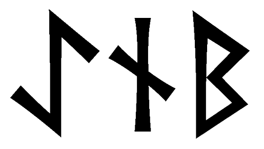 aenb - Напиши имя  AENB рунами  - ᚨᛖᚾᛒ - Значение и характер имени  AENB - 