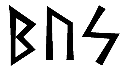 bus - Напиши имя  BUS рунами  - ᛒᚢᛋ - Значение и характер имени  BUS - 