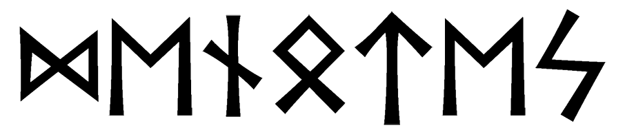 denotes - Напиши имя DENOTES рунами - ᛞᛖᚾᛟᛏᛖᛋ - Значение и характер имени DENOTES -