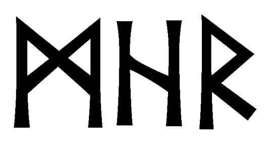 mhr - Напиши имя MHR рунами - ᛗᚺᚱ - Значение и характер имени MHR -