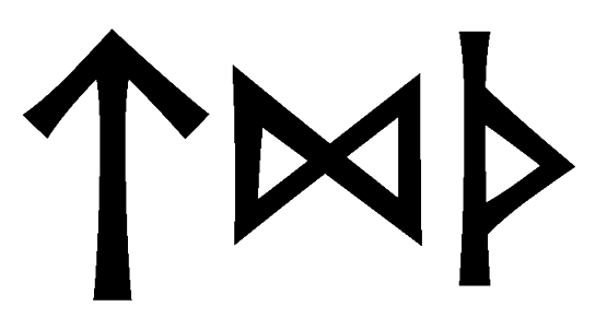 tdth - Напиши имя  TDTH рунами  - ᛏᛞᛏᚺ - Значение и характер имени  TDTH -