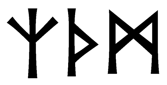 zthm - Напиши имя  ZTHM рунами  - ᛉᛏᚺᛗ - Значение и характер имени  ZTHM -