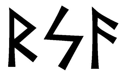 rsa - Напиши имя  RSA рунами  - ᚱᛋᚨ - Значение и характер имени  RSA - 