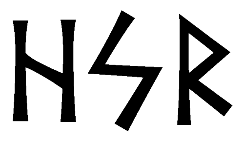 hsr - Напиши имя HSR рунами - ᚺᛋᚱ - Значение и характер имени HSR -
