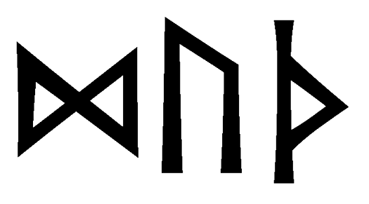 duth - Напиши имя  DUTH рунами  - ᛞᚢᛏᚺ - Значение и характер имени  DUTH - 