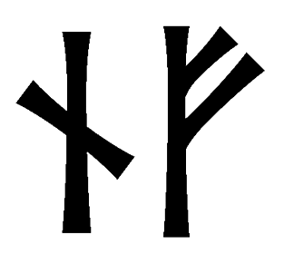 nf - Напиши имя  NF рунами  - ᚾᚠ - Значение и характер имени  NF - 