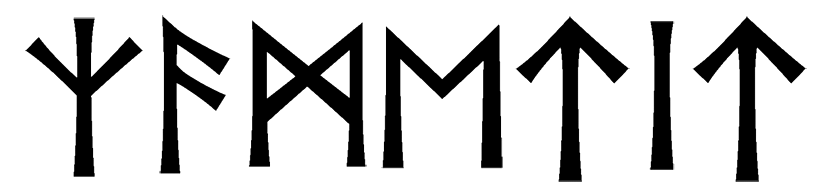 zametit - Напиши имя  ЗАМЕТИТЬ рунами  - ᛉᚨᛗᛖᛏᛁᛏ - Значение и характер имени  ЗАМЕТИТЬ - 