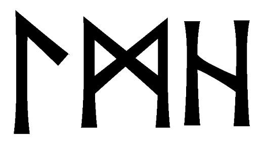 lmh - Напиши имя LMH рунами - ᛚᛗᚺ - Значение и характер имени LMH -