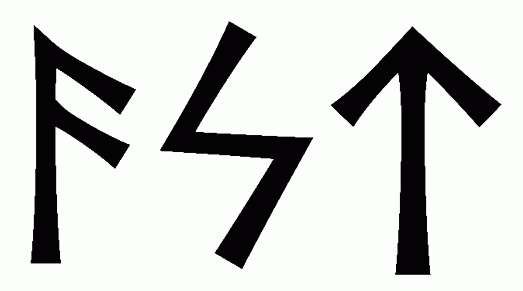 ast - Напиши имя  AST рунами  - ᚨᛋᛏ - Значение и характер имени  AST - 
