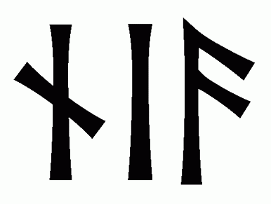 nia - Напиши имя  NIA рунами  - ᚾᛁᚨ - Значение и характер имени  NIA - 