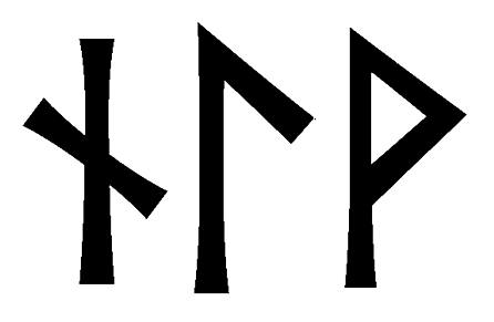 nlv - Напиши имя  NLV рунами  - ᚾᛚ - Значение и характер имени  NLV - 