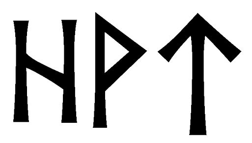 hvt - Напиши имя  HVT рунами  - ᚺᛏ - Значение и характер имени  HVT - 