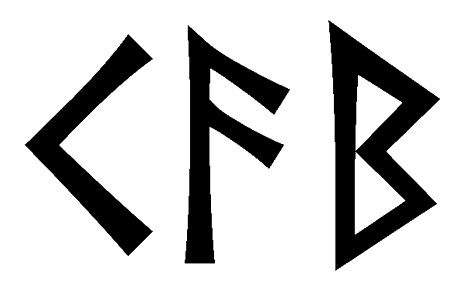 kab - Напиши имя  KAB рунами  - ᚲᚨᛒ - Значение и характер имени  KAB - 