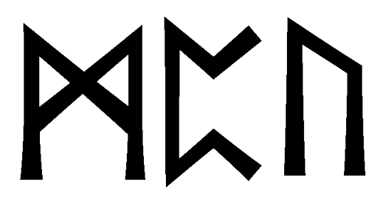 mpu - Напиши имя  MPU рунами  - ᛗᛈᚢ - Значение и характер имени  MPU - 