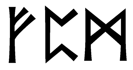 fpm - Напиши имя FPM рунами - ᚠᛈᛗ - Значение и характер имени FPM -