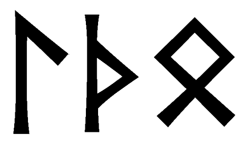 ltho - Напиши имя  LTHO рунами  - ᛚᛏᚺᛟ - Значение и характер имени  LTHO - 