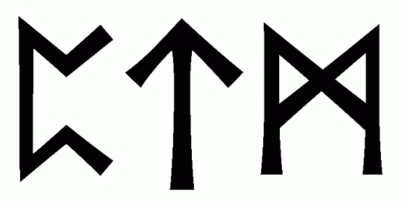ptm - Напиши имя  PTM рунами  - ᛈᛏᛗ - Значение и характер имени  PTM - 